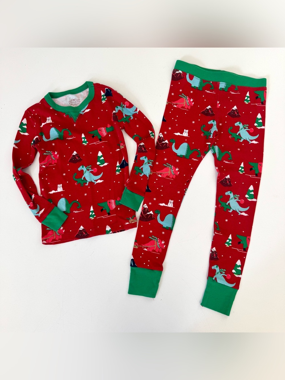 Wondershop Toddler 2 Piece Family Sleep Set - Christmas Size Toddler 4 Red Dino